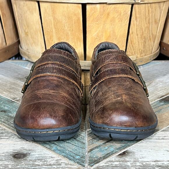 BOC Ocala Monk Strap Brown Leather Double Buckle Slip-On Loafers Womens Size 6.5 - Picture 4 of 12